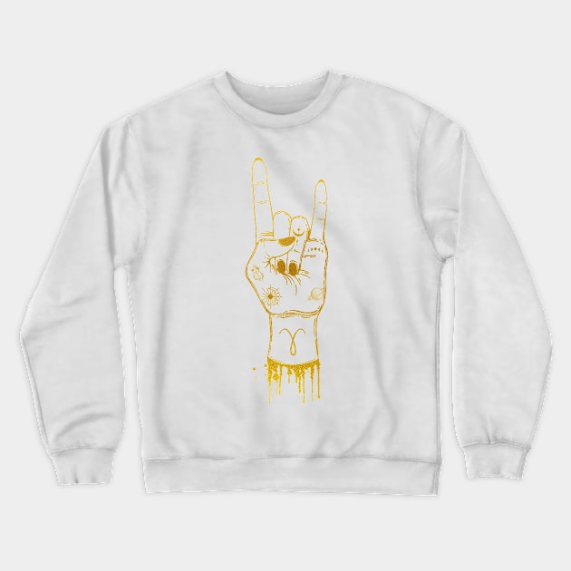 Aries Crewneck Sweatshirt by erzebeth